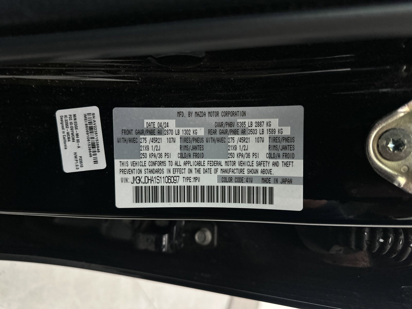 Certified 2025 MAZDA CX-70 Plug-In Hybrid w/ Premium Pkg image 36