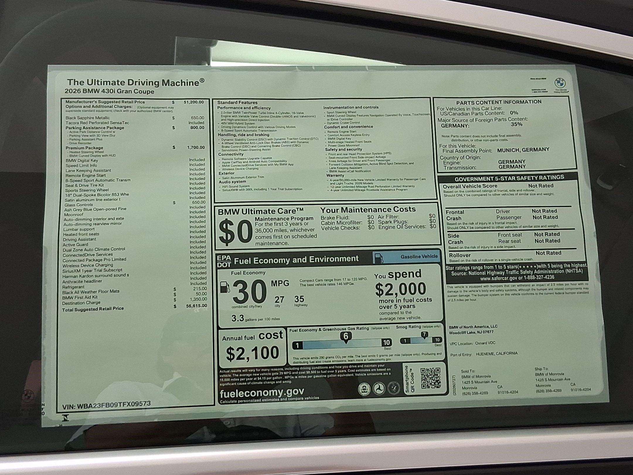 New 2026 BMW 430i w/ Premium Package RWD image 32