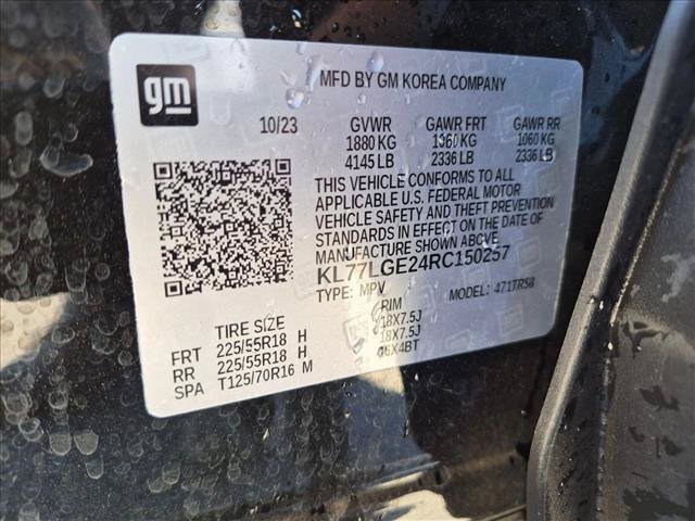 Used 2024 Chevrolet Trax RS w/ Sunroof Package FWD image 16