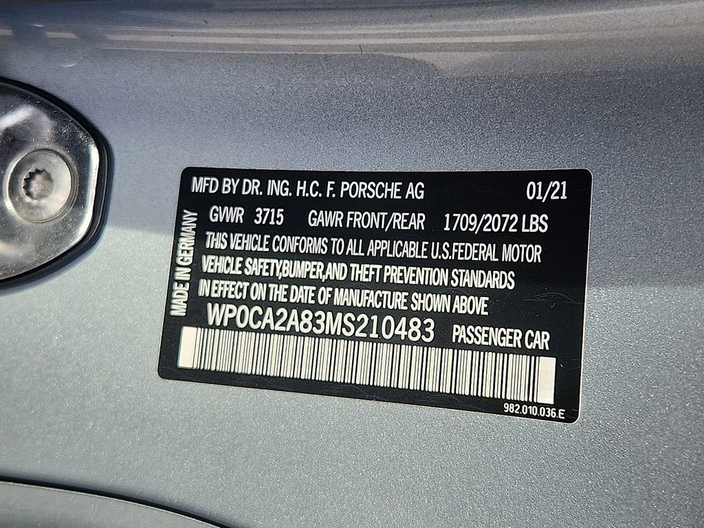 Certified 2021 Porsche 718 Boxster image 26