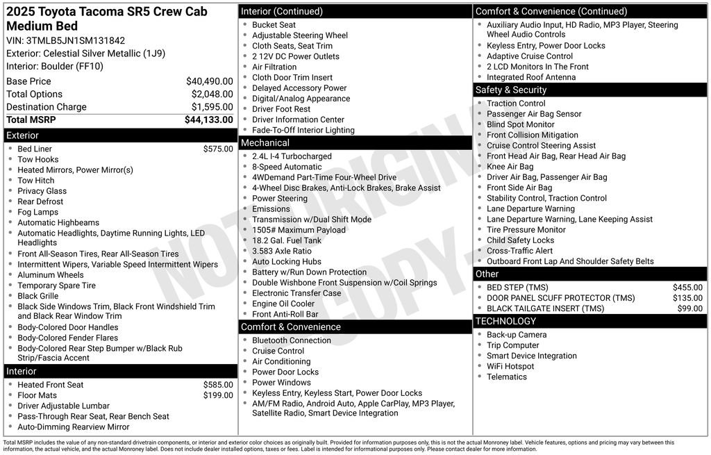 Used 2025 Toyota Tacoma SR5 image 10