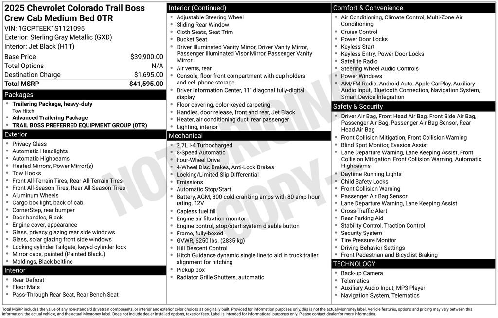 Used 2025 Chevrolet Colorado Trail Boss image 6