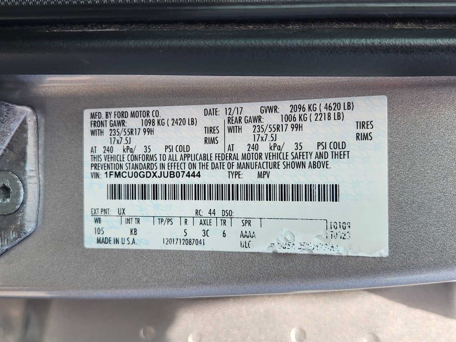 Used 2018 Ford Escape SE w/ SE Sync 3 Package FWD image 31