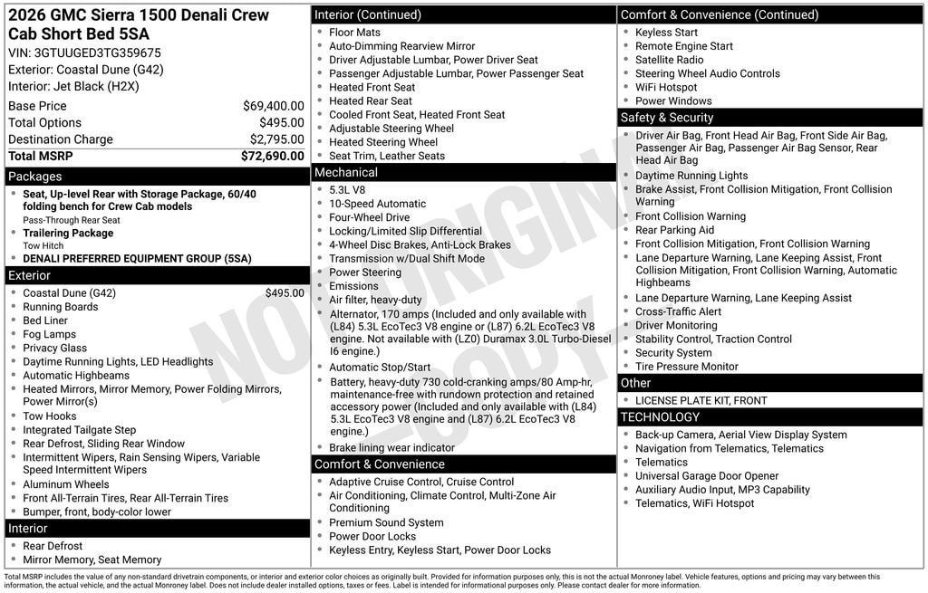 New 2026 GMC Sierra 1500 Denali AWD/4WD image 25