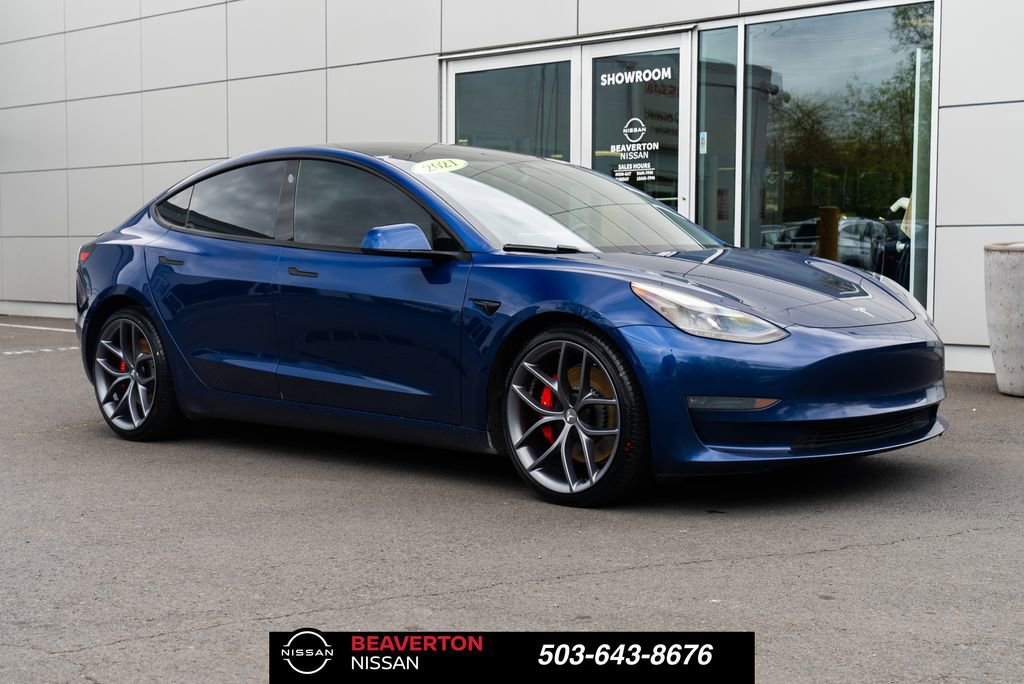 Used 2021 Tesla Model 3 Performance AWD/4WD image 1