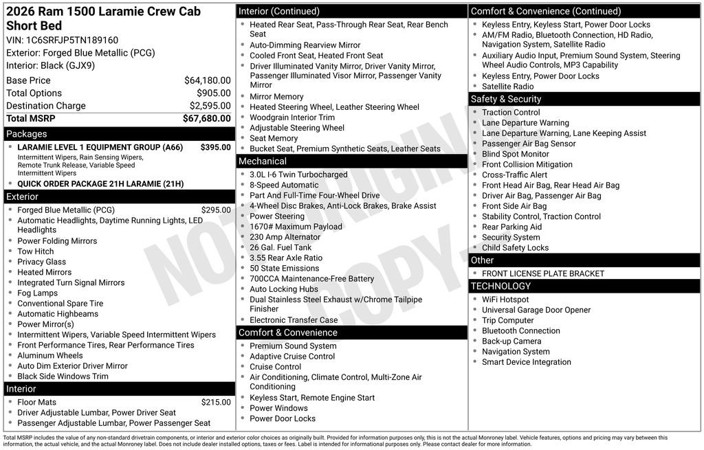 New 2026 RAM 1500 Laramie image 39
