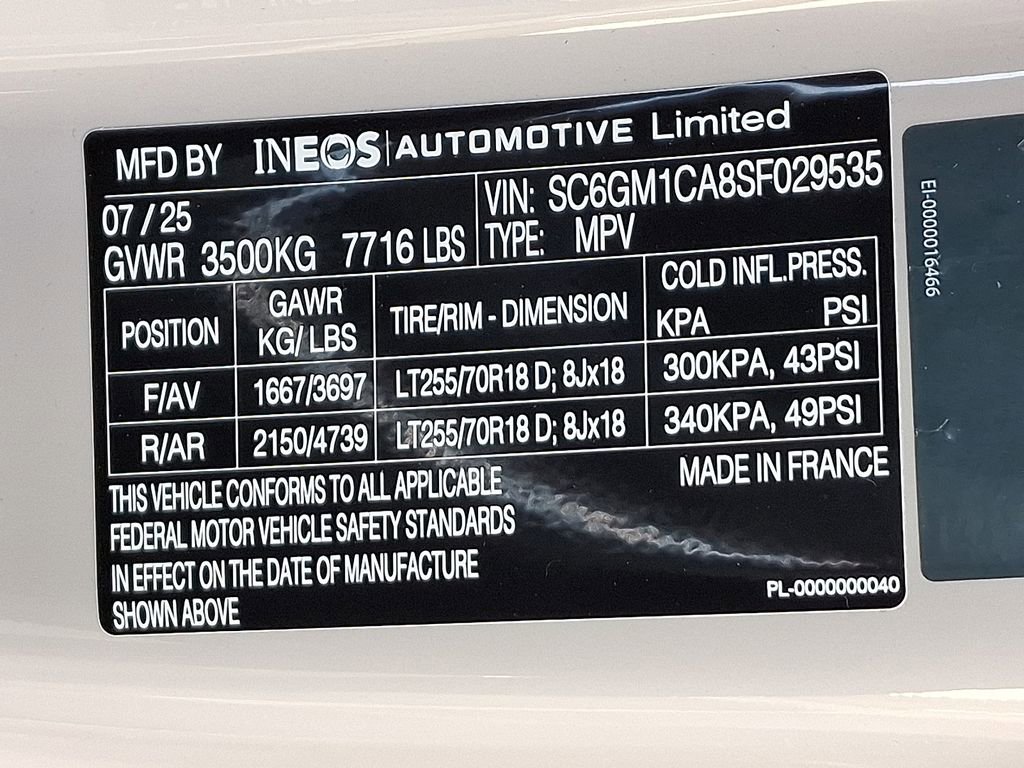 New 2025 INEOS Grenadier Fieldmaster Edition image 10