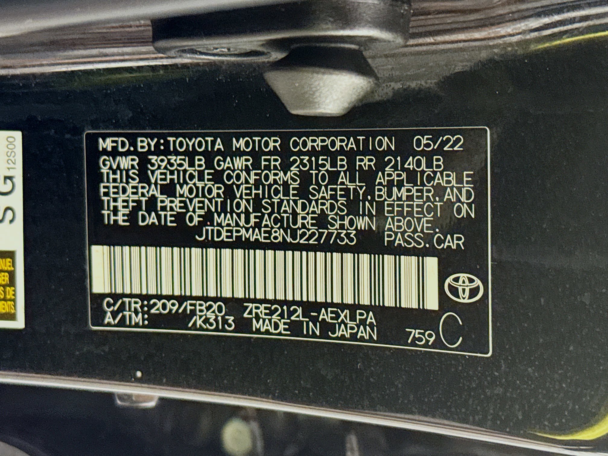 Used 2022 Toyota Corolla LE FWD image 38