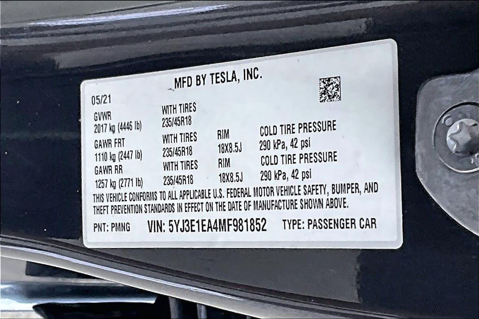 Used 2021 Tesla Model 3 Standard Range Plus RWD image 33
