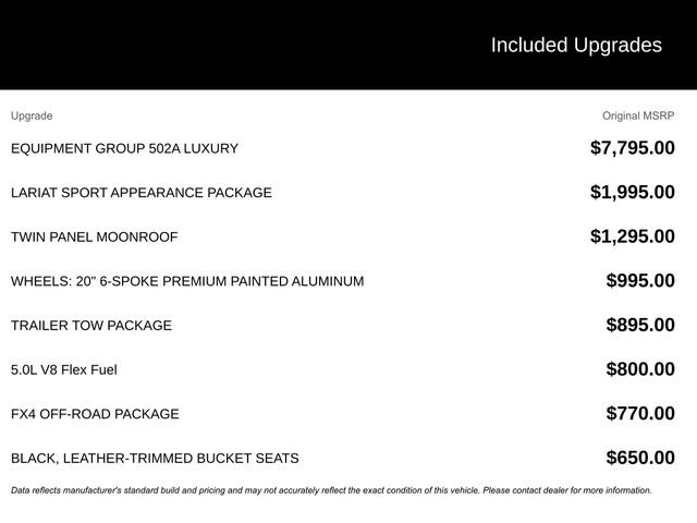 Used 2016 Ford F150 Lariat w/ Equipment Group 502A Luxury image 9