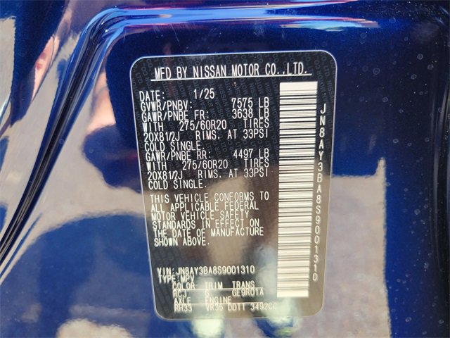 New 2025 Nissan Armada SL w/ Captain's Chari Seat Package image 21