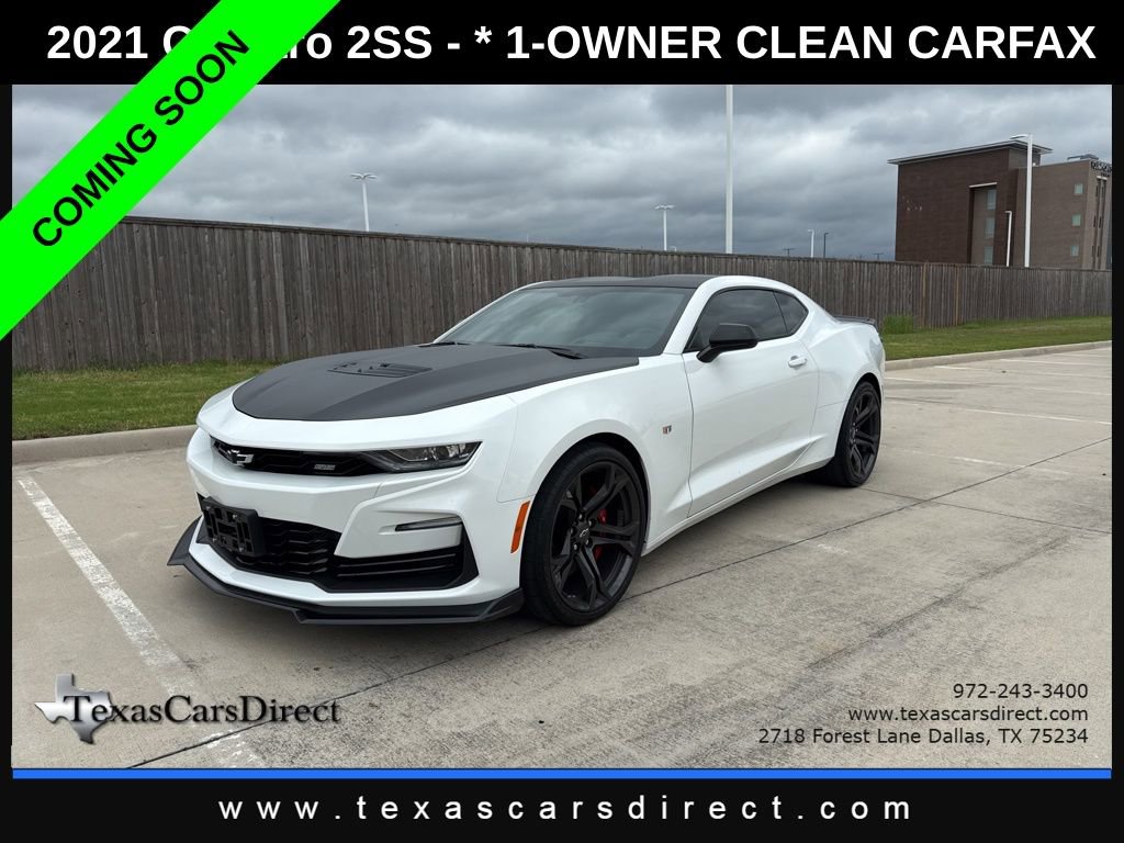 Used 2021 Chevrolet Camaro SS RWD image 1