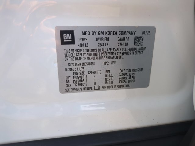Used 2022 Chevrolet Trax LS w/ Tint and Cruise Package AWD/4WD image 23