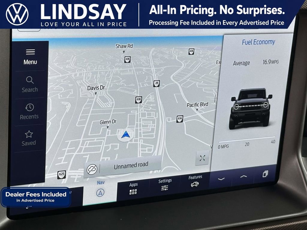 Used 2022 Ford Bronco Outer Banks AWD/4WD image 16