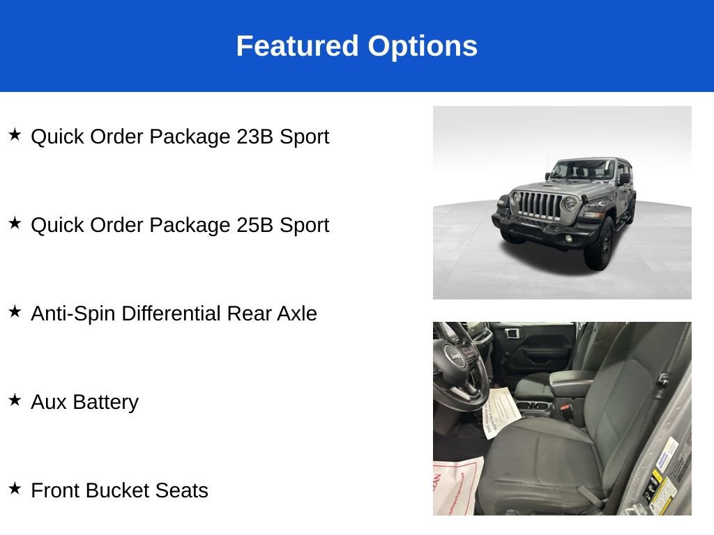 Used 2021 Jeep Wrangler Unlimited Sport image 3