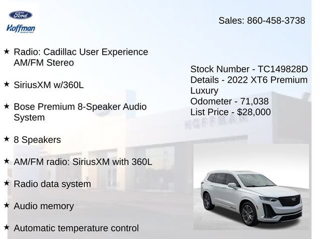 Used 2022 Cadillac XT6 Premium Luxury AWD/4WD image 10