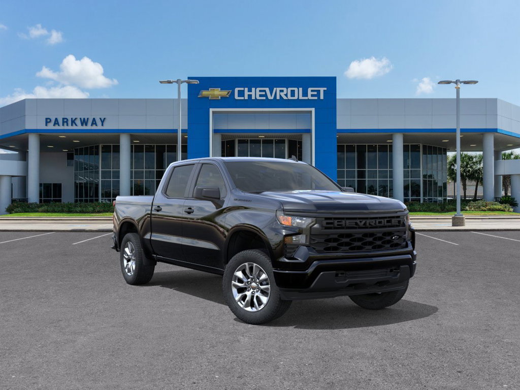 New 2026 Chevrolet Silverado 1500 Custom w/ LPO, Dark Essentials Package RWD image 1
