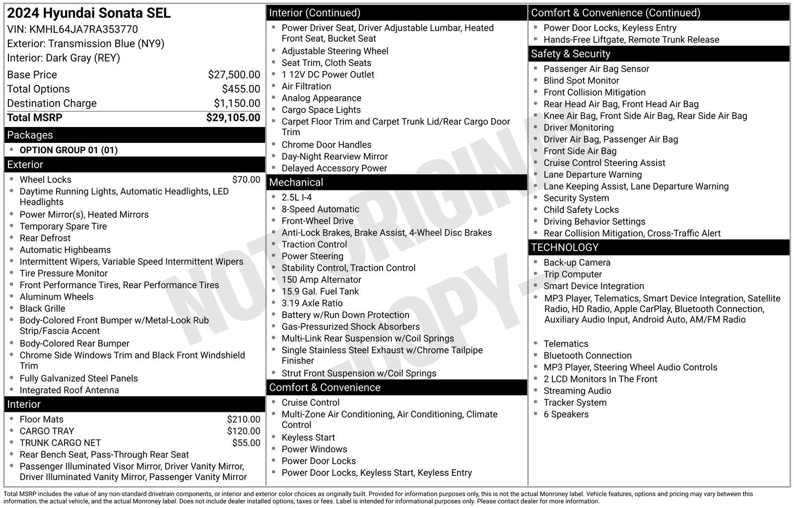 Used 2024 Hyundai Sonata SEL FWD image 35