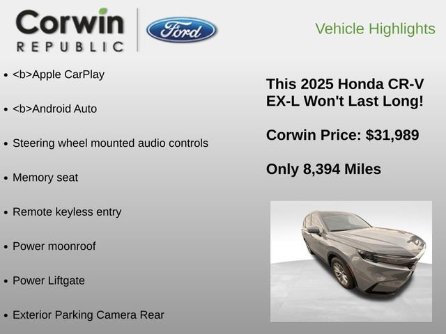Used 2025 Honda CR-V EX-L image 6