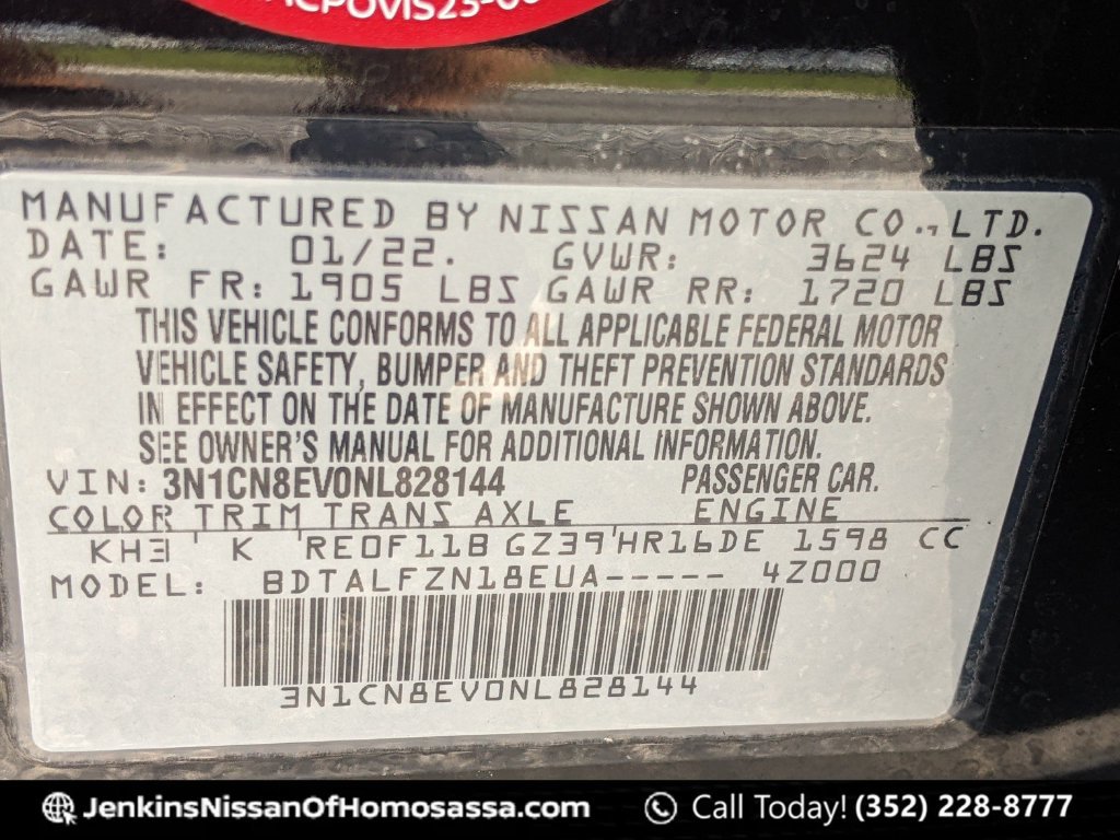 Used 2022 Nissan Versa SV FWD image 44