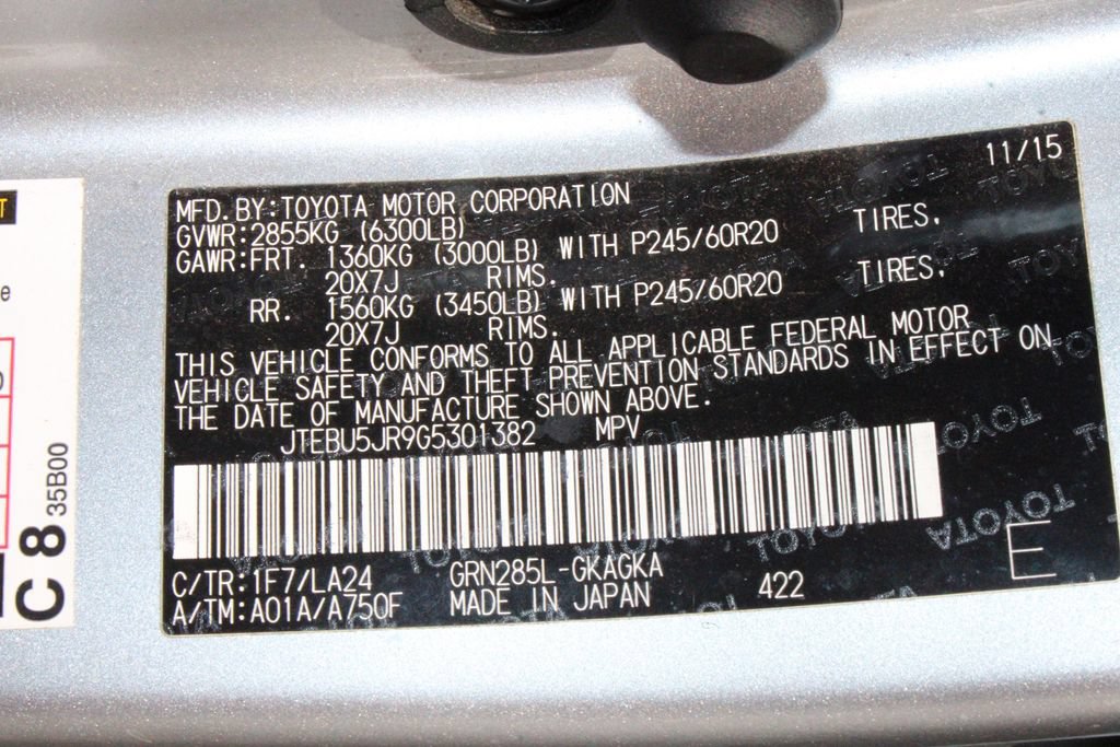 Certified 2016 Toyota 4Runner Limited AWD/4WD image 72