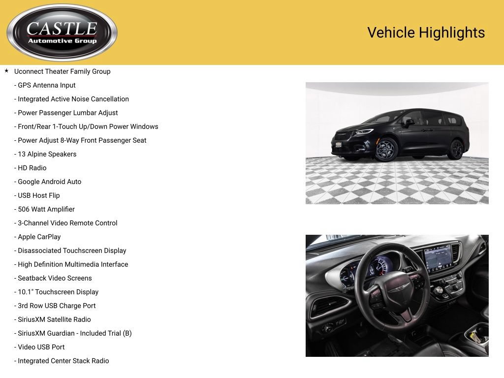 Used 2022 Chrysler Pacifica Touring-L w/ Uconnect Theater Family Group FWD image 8