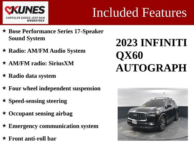 Used 2023 INFINITI QX60 Autograph w/ Cargo Package image 3