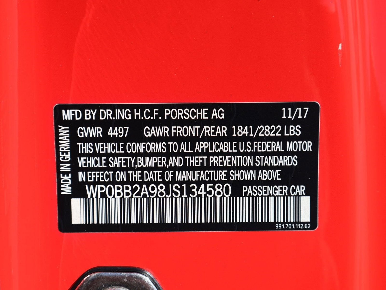 Certified 2018 Porsche 911 Targa 4 GTS image 25