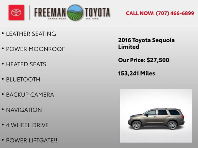 Used 2016 Toyota Sequoia Limited AWD/4WD image 5