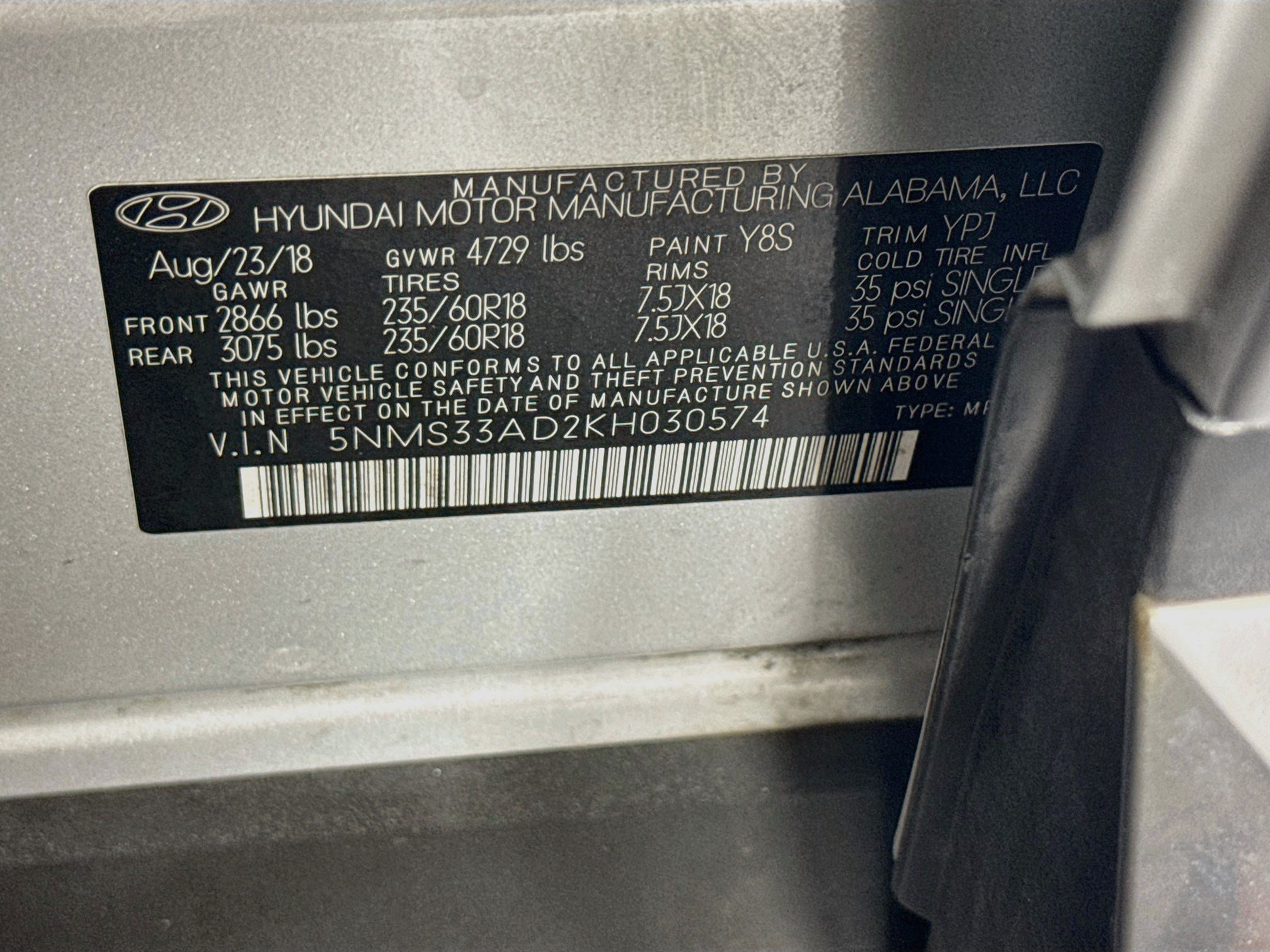 Used 2019 Hyundai Santa Fe SEL FWD image 40