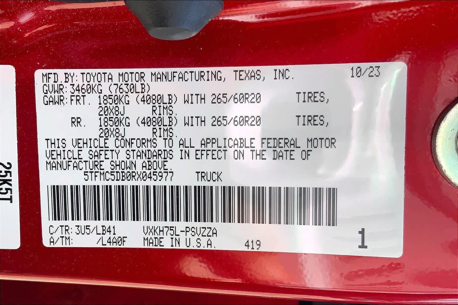 Used 2024 Toyota Tundra 1794 Edition image 34