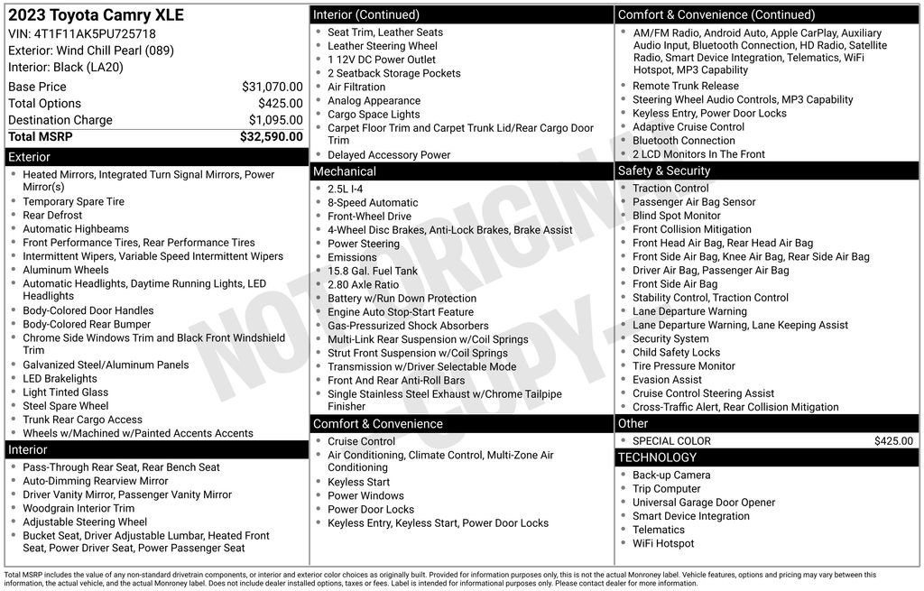 Used 2023 Toyota Camry XLE image 36
