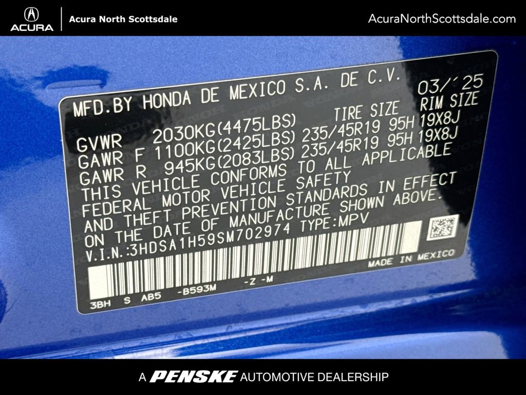 Certified 2025 Acura ADX A-Spec image 35
