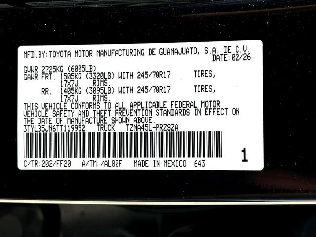 New 2026 Toyota Tacoma SR5 AWD/4WD image 24
