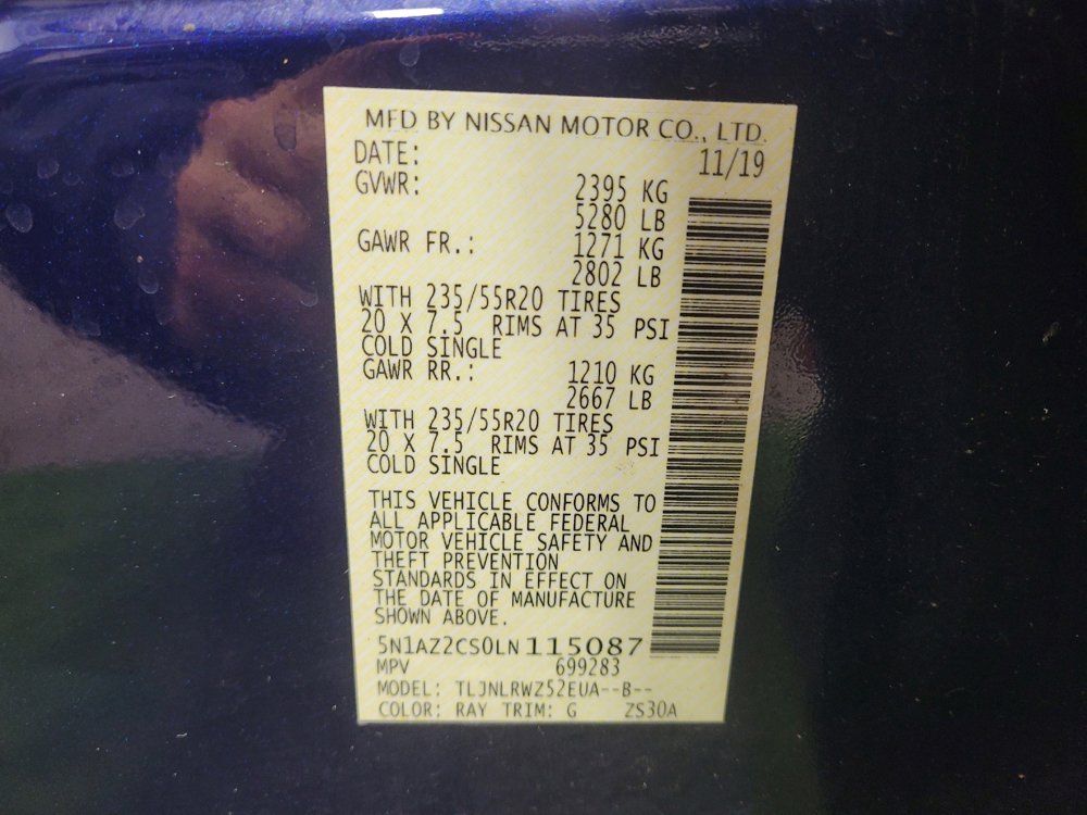 Used 2020 Nissan Murano SL w/ Moonroof Package image 33