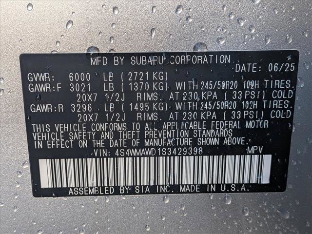 Certified 2025 Subaru Ascent Bronze Edition image 24