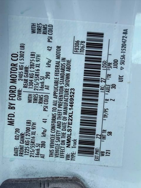 Used 2020 Ford Transit Connect XL FWD image 37