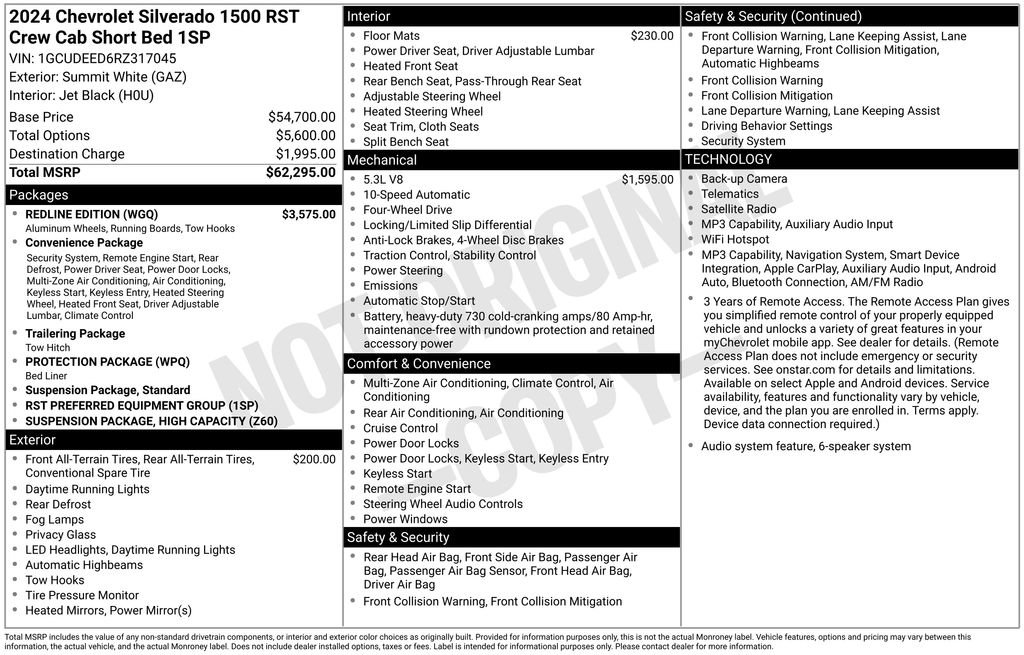 Used 2024 Chevrolet Silverado 1500 RST w/ Redline Edition AWD/4WD image 32