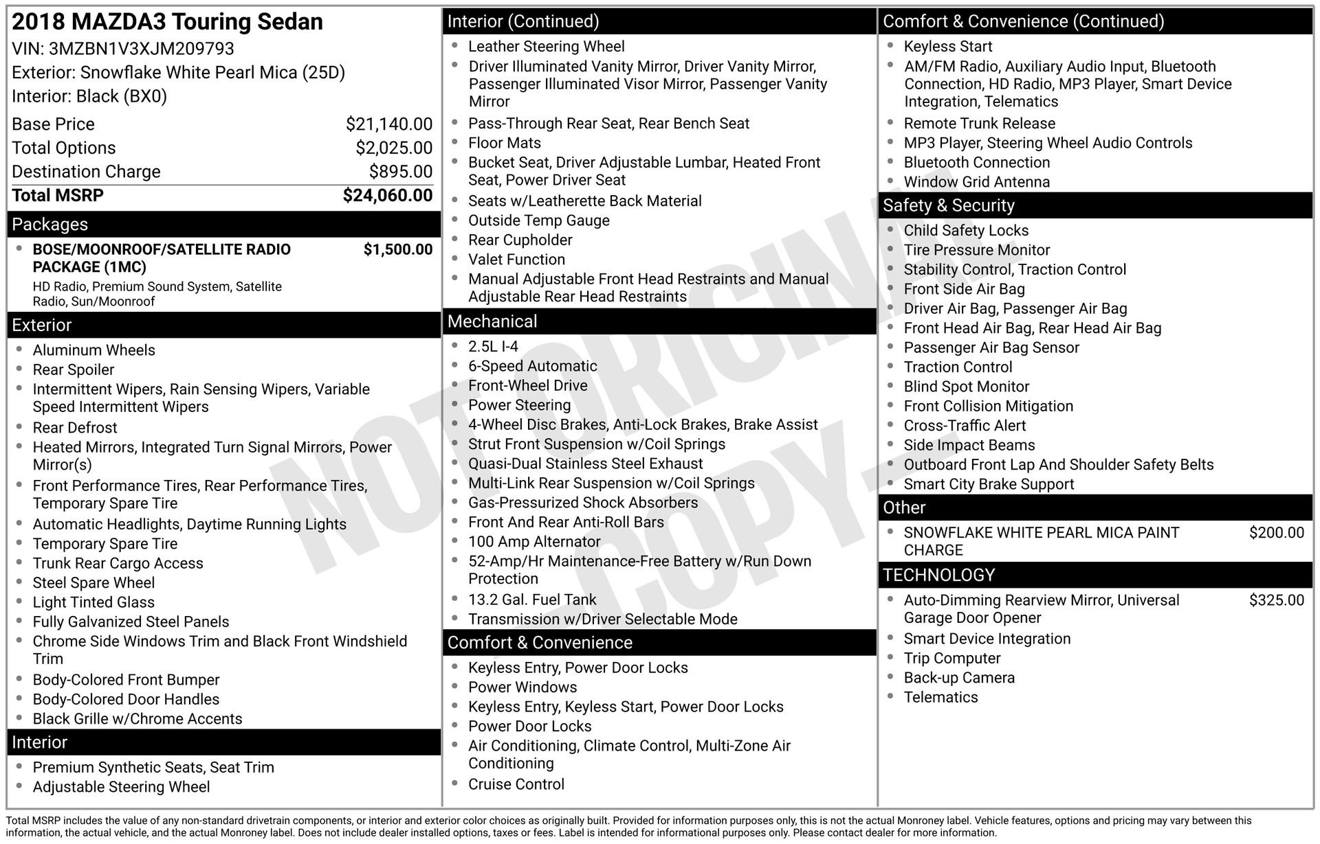 Used 2018 MAZDA MAZDA3 Touring image 23