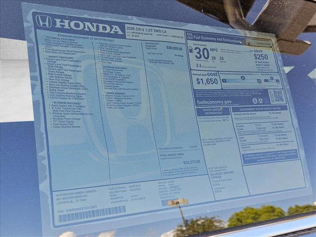 New 2026 Honda CR-V LX image 17