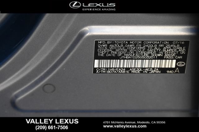 Used 2016 Lexus IS 200t w/ Accessory Package RWD image 23