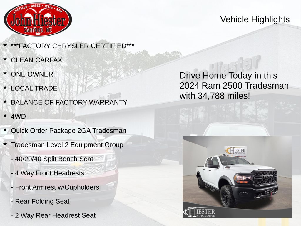 Used 2024 RAM 2500 Tradesman w/ Power Wagon Package AWD/4WD image 5