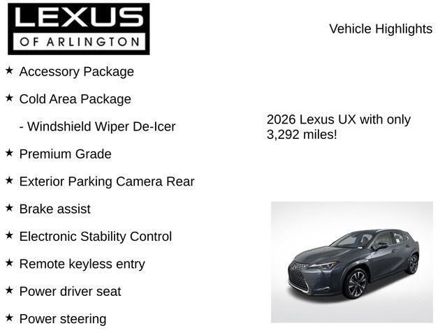 New 2026 Lexus UX 300h AWD w/ Accessory Package (2T) image 7
