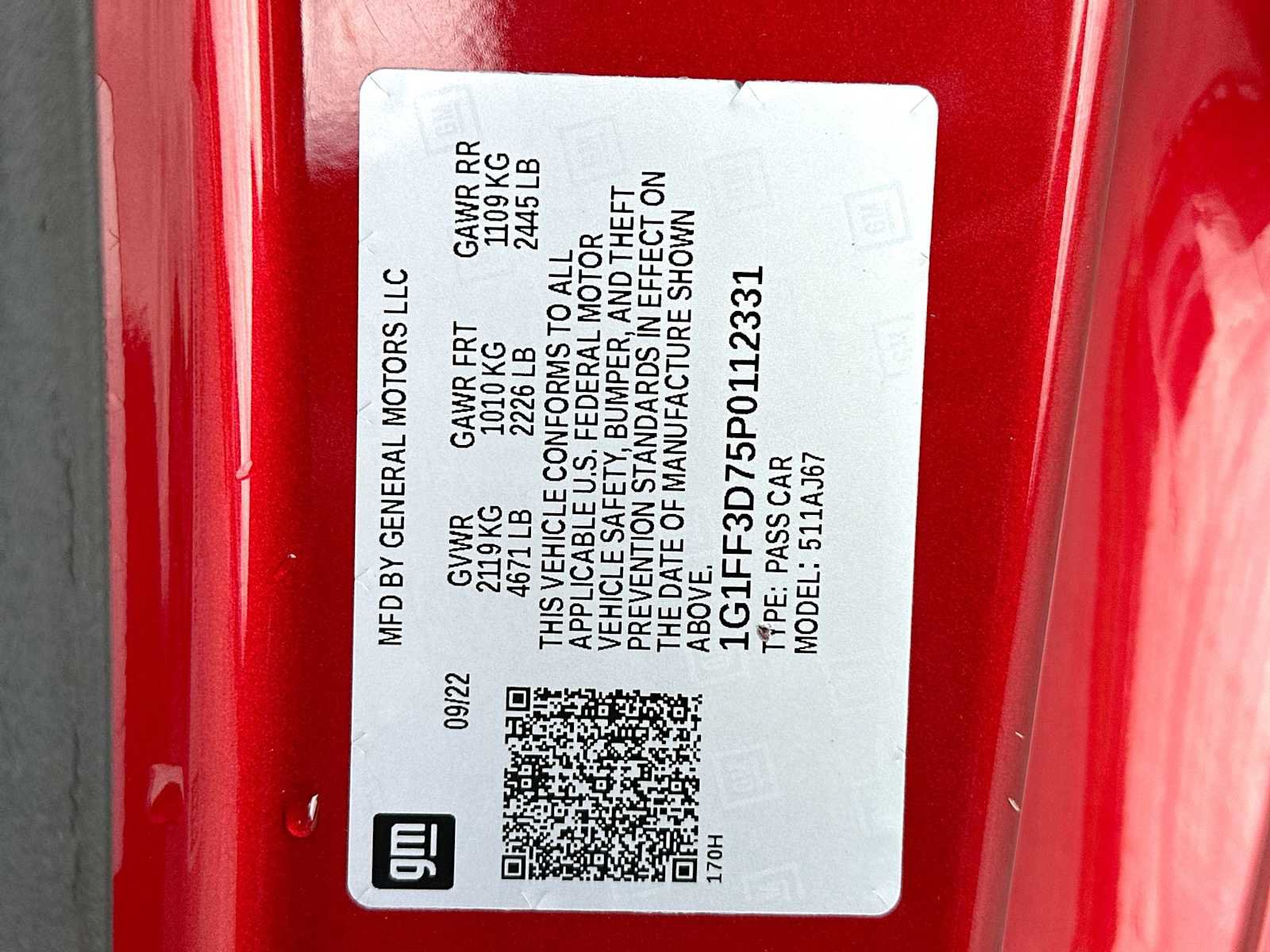 Used 2023 Chevrolet Camaro LT w/ RS Package RWD image 22
