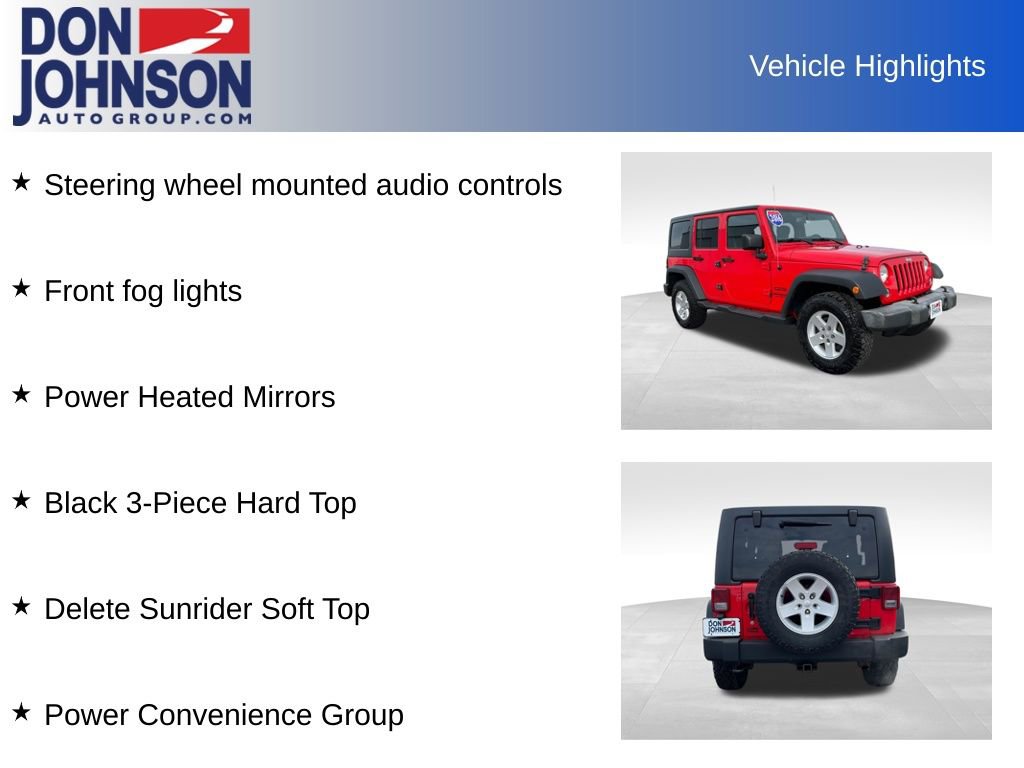 Used 2016 Jeep Wrangler Unlimited Sport w/ Quick Order Package 24S image 13