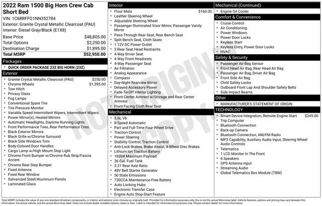 Used 2022 RAM 1500 Big Horn AWD/4WD image 5