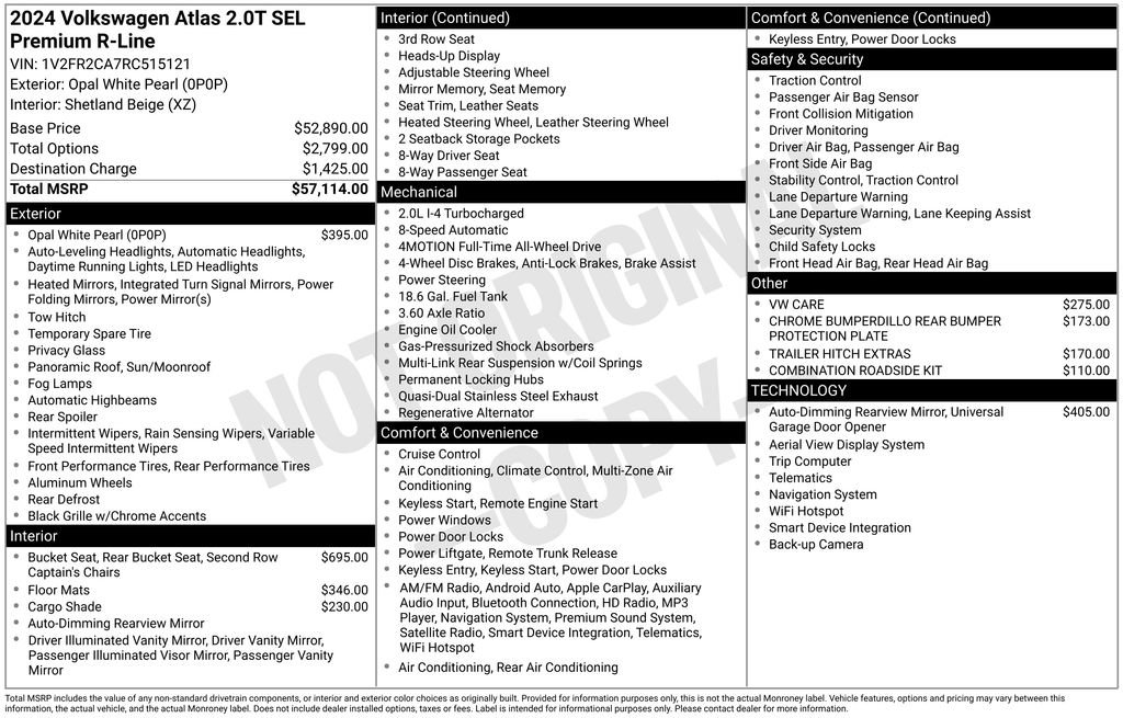 Used 2024 Volkswagen Atlas SEL Premium R-Line image 20
