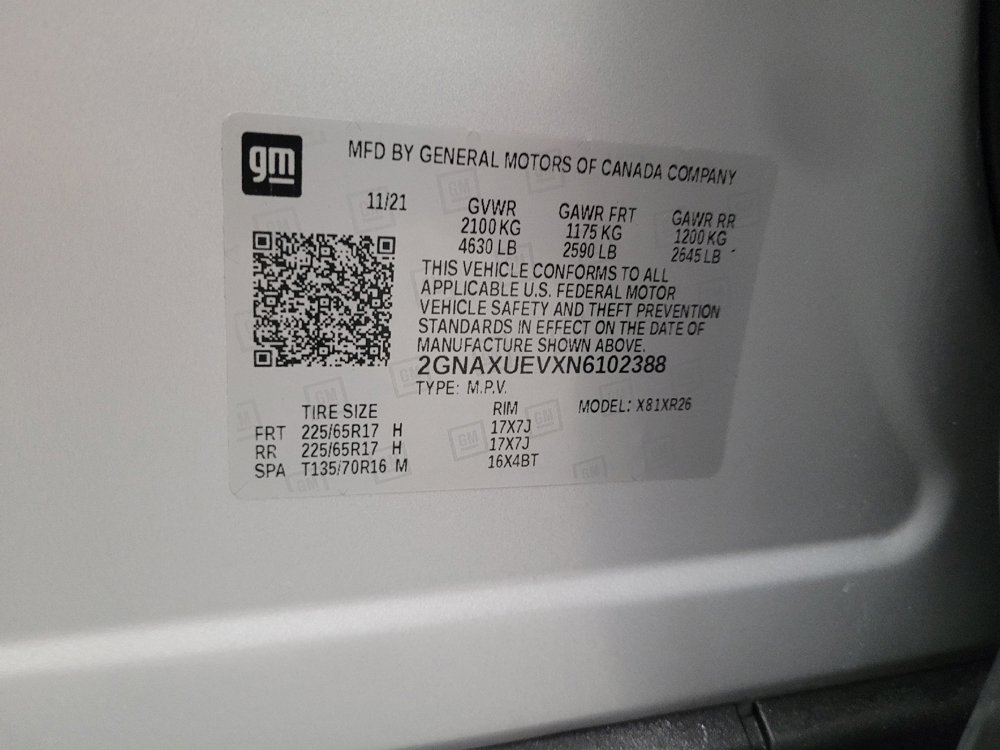 Used 2022 Chevrolet Equinox LT AWD/4WD image 33