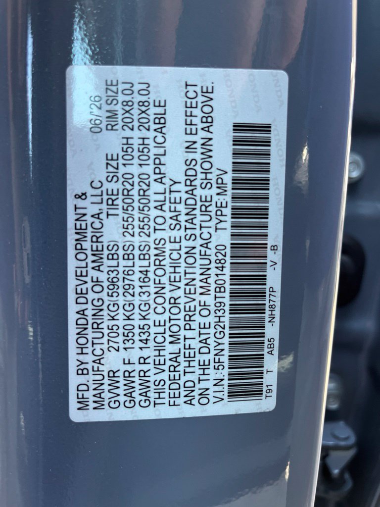 Certified 2026 Honda Pilot Sport image 11