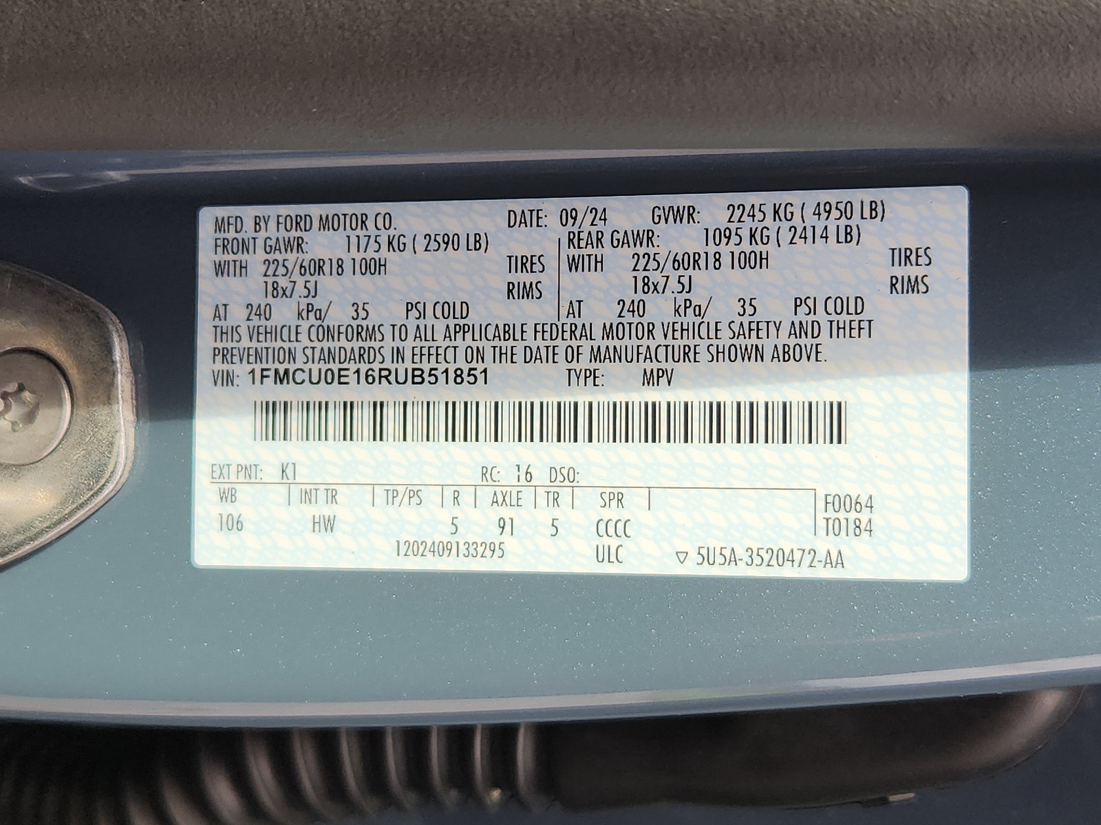 Used 2024 Ford Escape SE FWD image 20